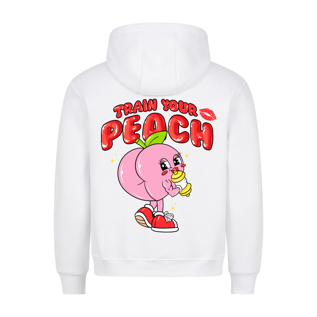 Entraînez votre sweat à capuche Peach (Backprint)