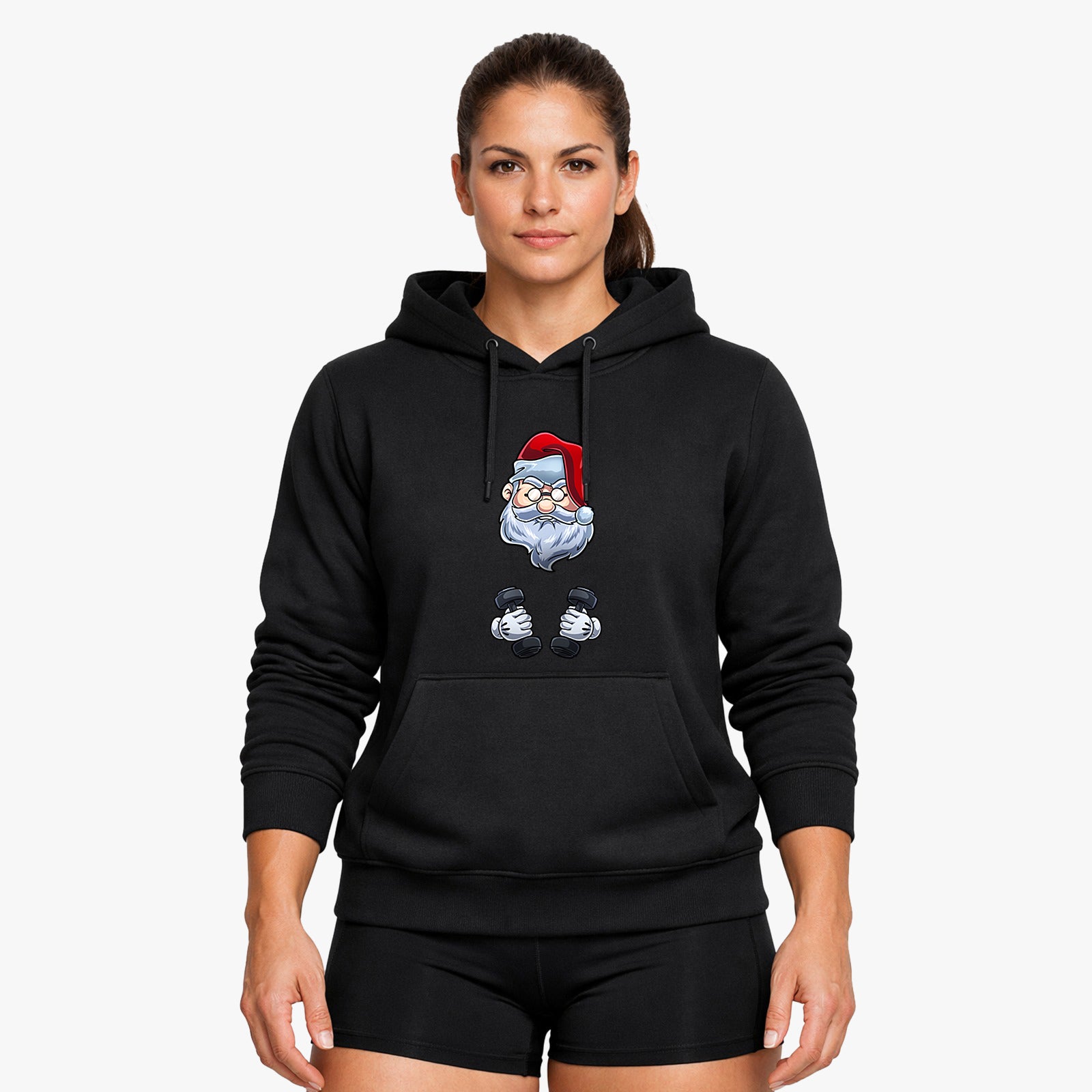 Santa Hoodie - Mit Taschendruck