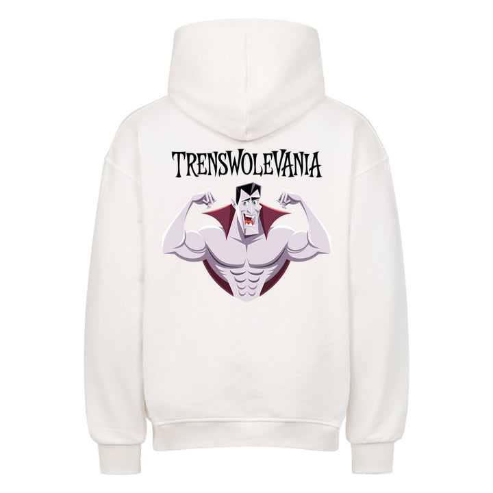 Trenswolevania(V2) Sweat à capuche surdimensionné (impression au dos)