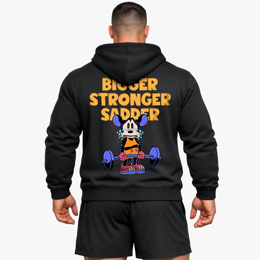 Sudadera con capucha Bigger Stronger Triste (Backprint)