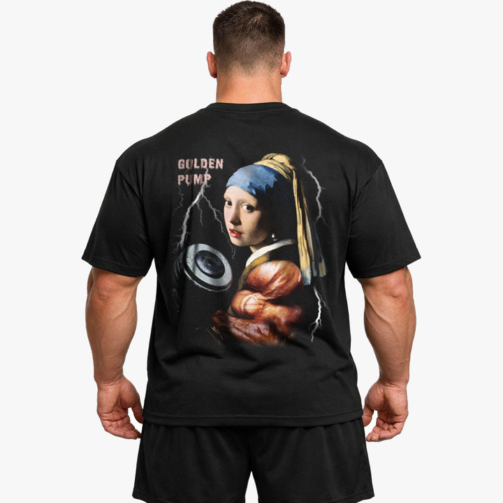 Dumbbell Girl (Backprint) Oversized Shirt