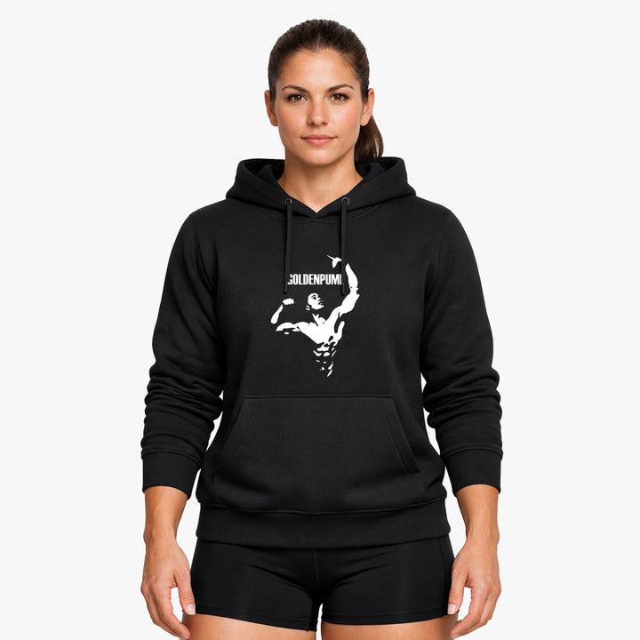 GoldenPump Hoodie mit Taschendruck