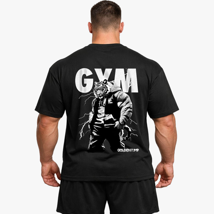 Gym-Tiger (Backprint) Oversized Shirt
