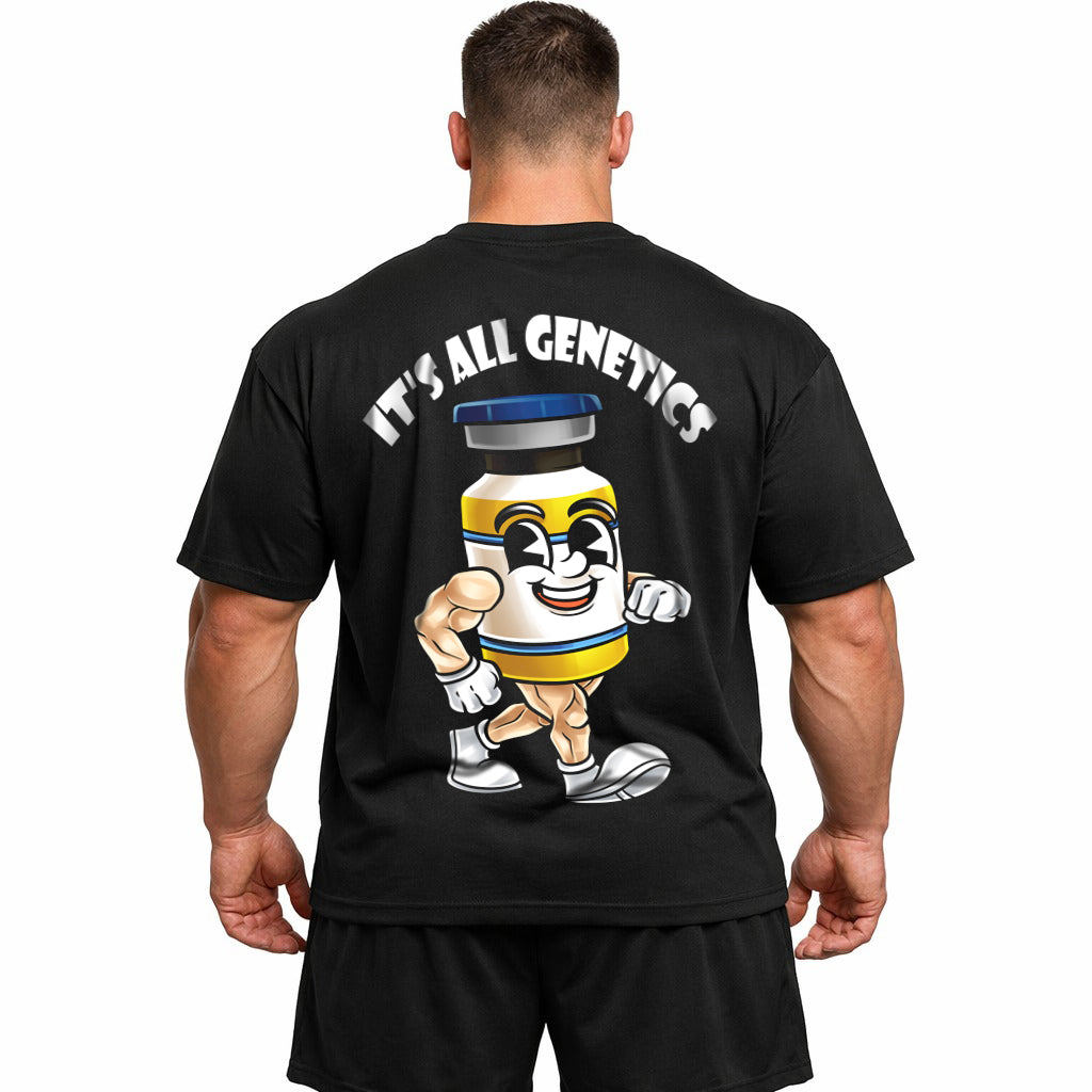 It´s all genetics (Backprint) Oversized Shirt
