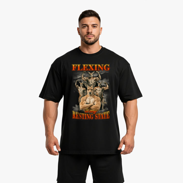 Flexing Is My Resting State Oversized Shirt