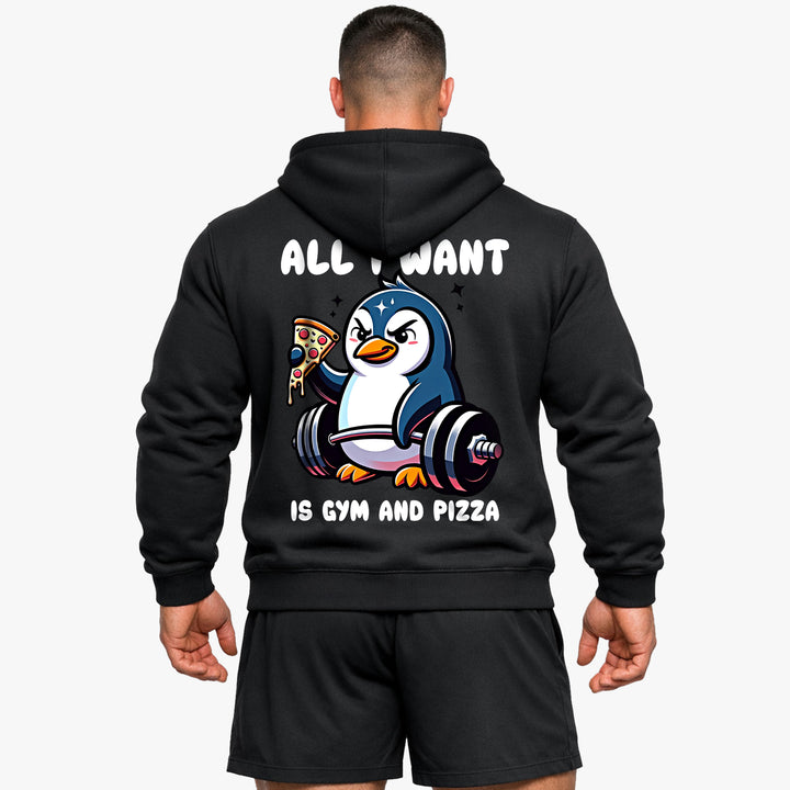 Pizza Penguine (Backprint) Hoodie