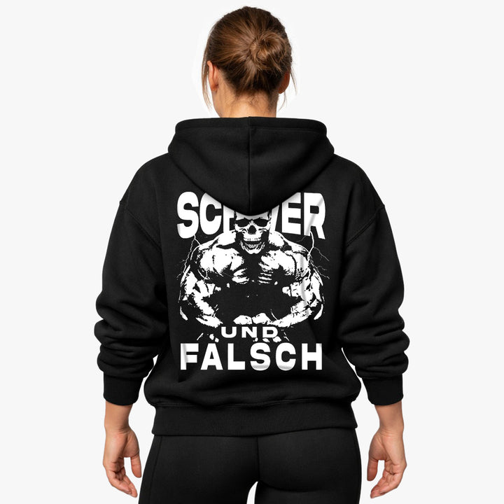 Schwer und falsch Oversized Hoodie