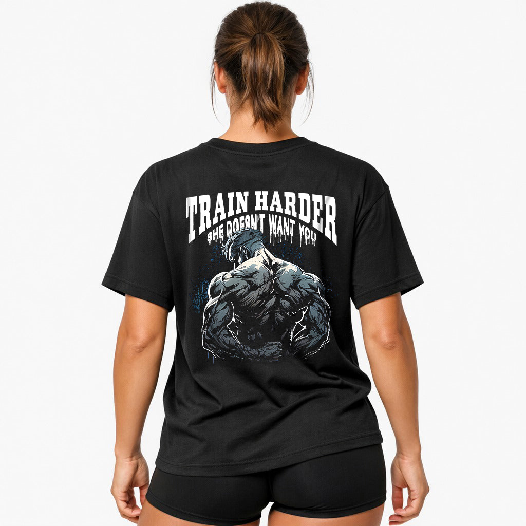 Train Harder (Backprint) Oversize Blast