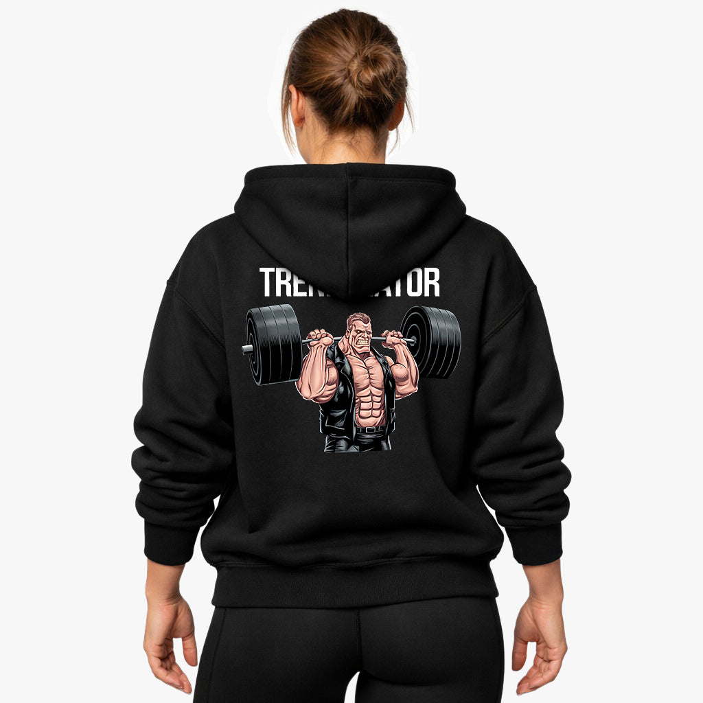 Trenminator oversized hoodie (achterafdruk).