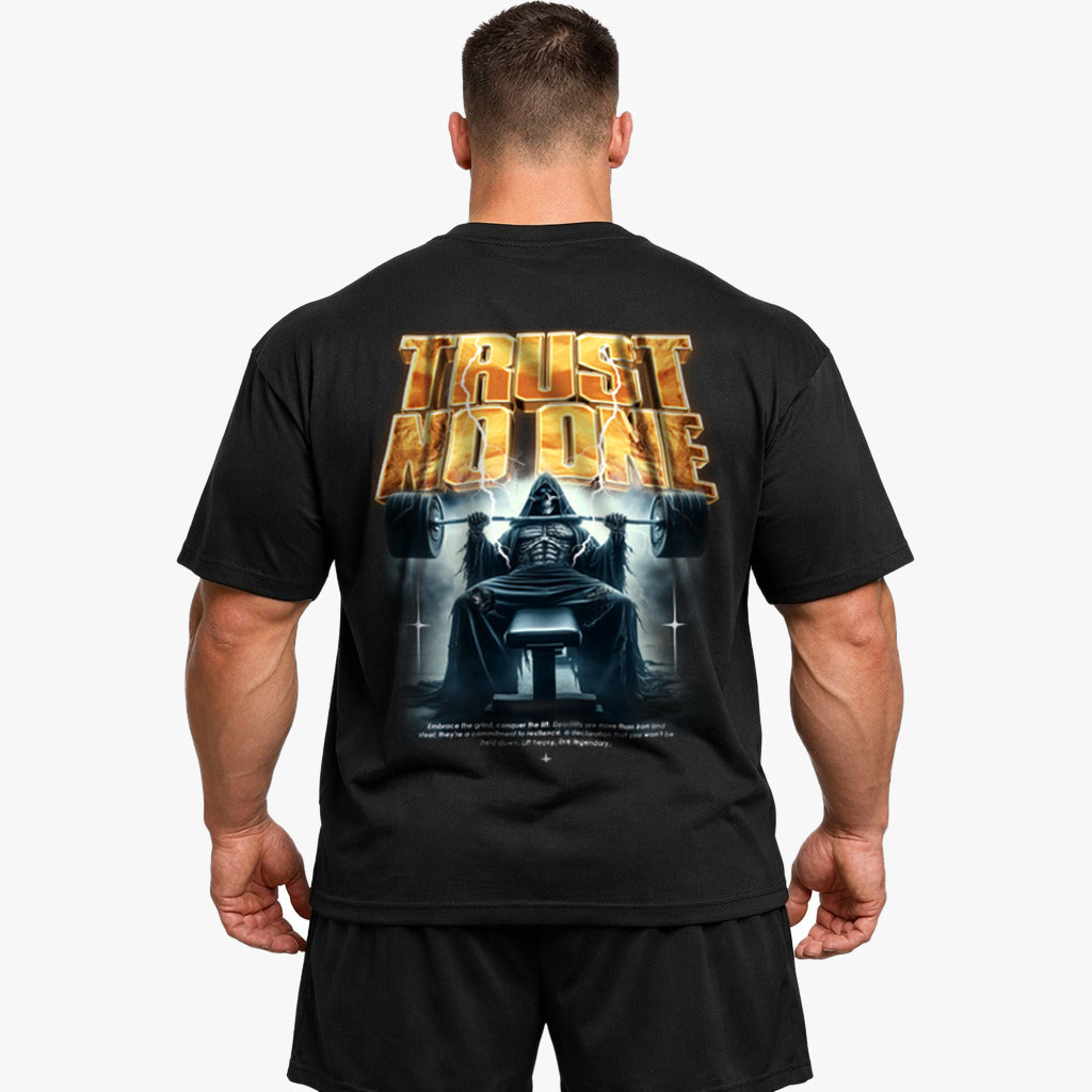 Trust no one (Backprint) Oversized Shirt