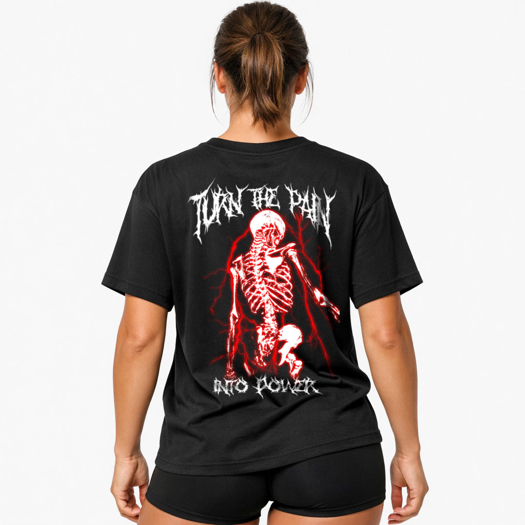Turn the pain into power (Backprint) Oversize Blast