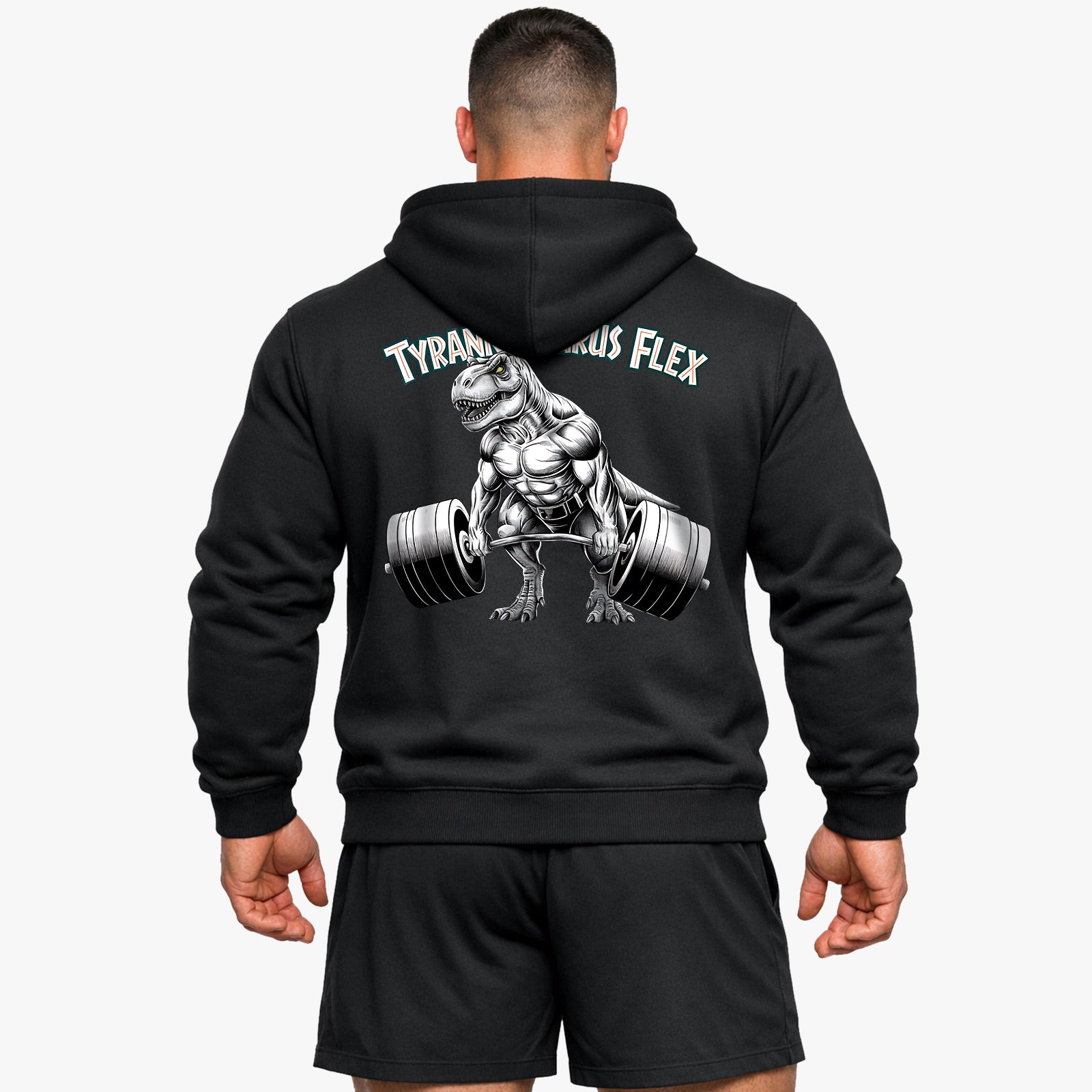 Sweat à capuche Tyrannosaurus Flex (empreinte arrière)