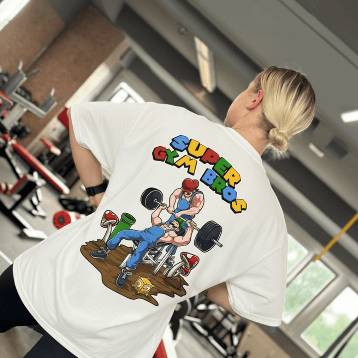 Super Gym Bros (Backprint) Oversized Shirt