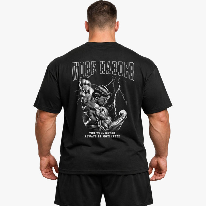 Work harder (Backprint) Oversize Blast