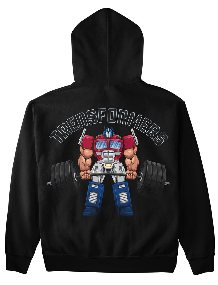 Sudadera con capucha Transformers (impresión posterior)