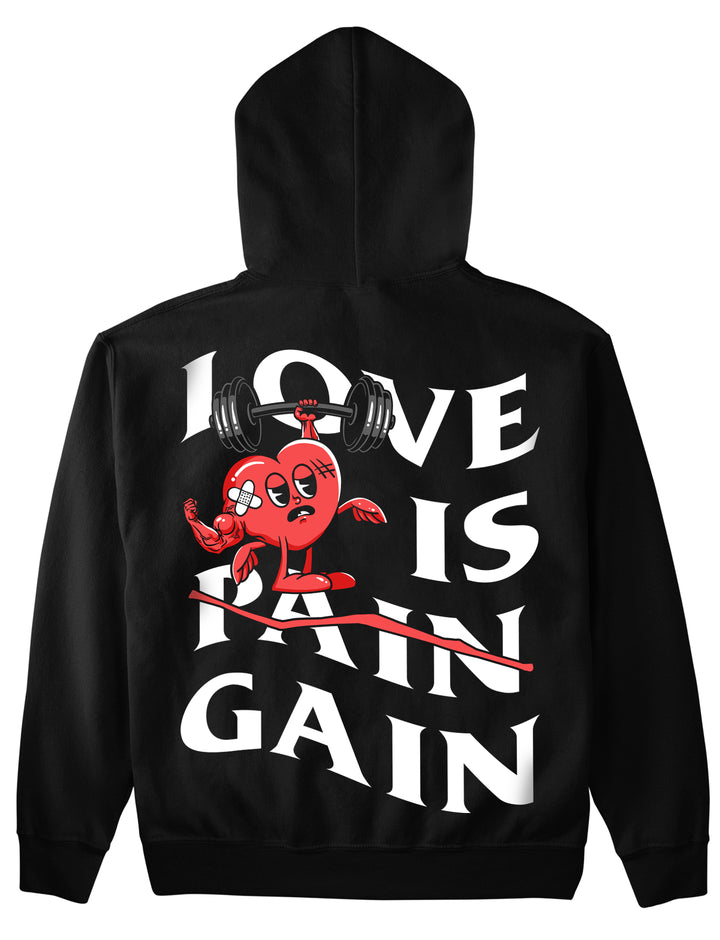 L’amour est un gain (Backprint) Sweat à capuche