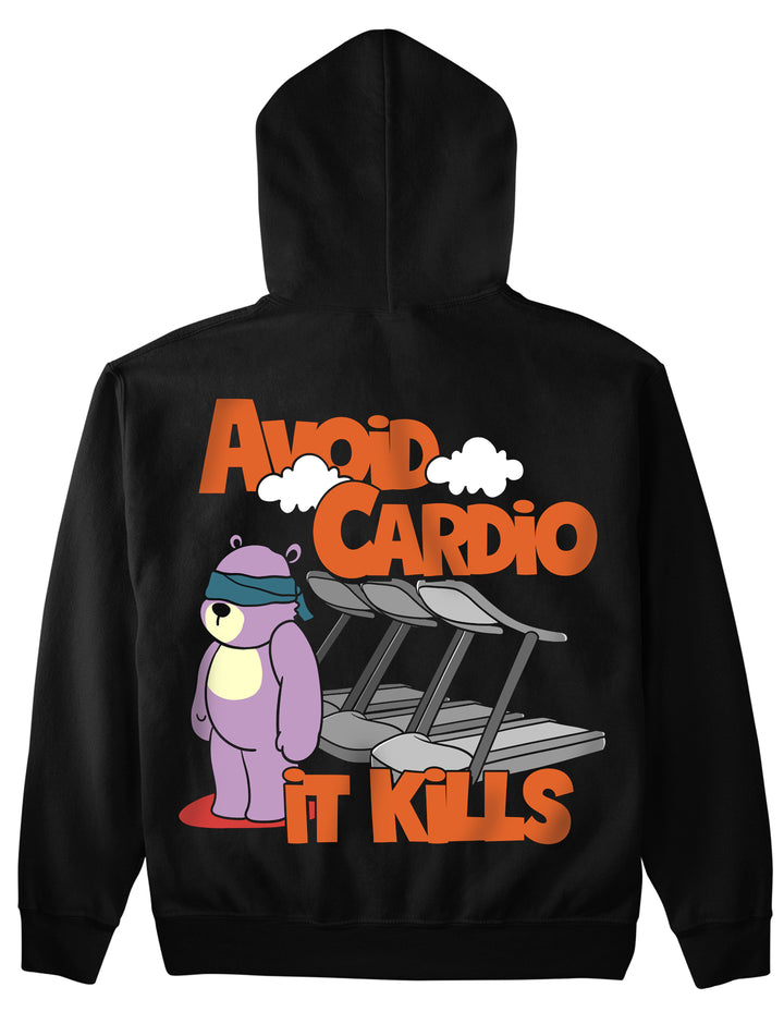 Vermijd Cardio (rugafdruk) hoodie