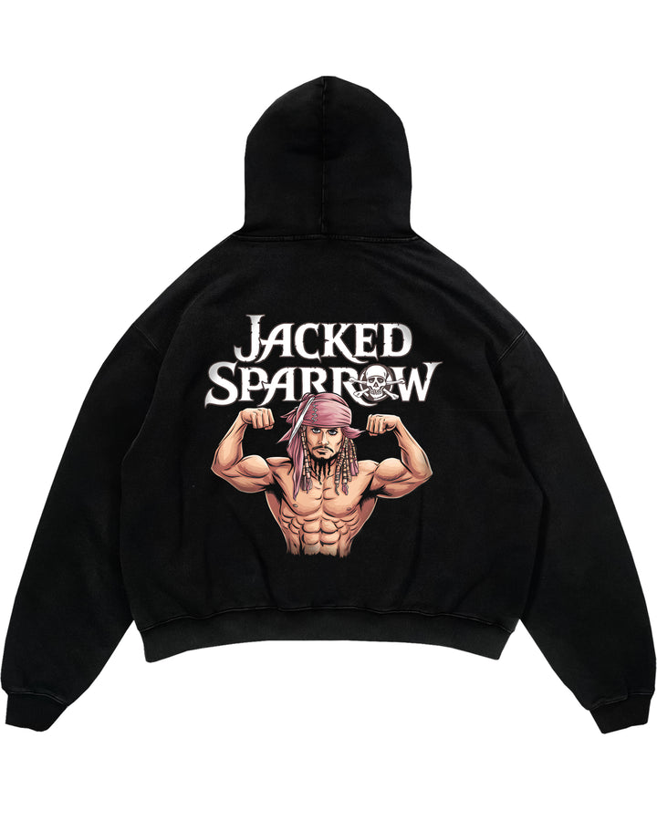 Sweat à capuche surdimensionné (backprint) Jacked Sparrow