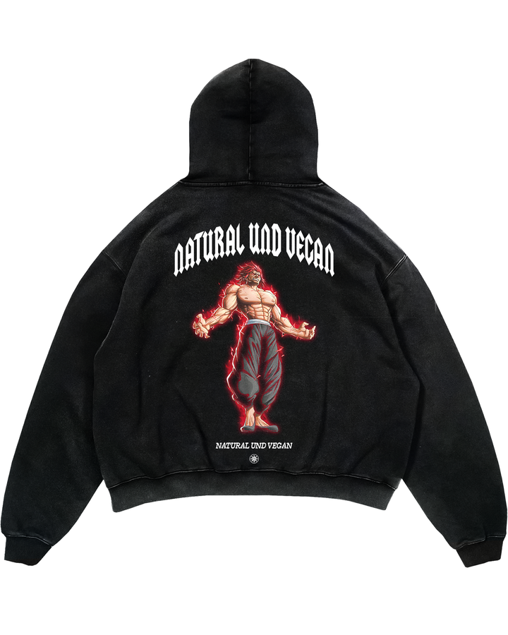 Natural und Vegan Oversized Hoodie